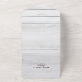 Herfst Aquarel Pampasgras Bruiloft All In One Uitnodiging (Buitenkant)