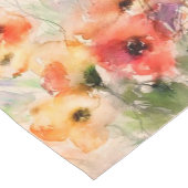 Herfst aquarel papavers korte tafelloper (Hoek)