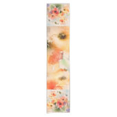 Herfst aquarel papavers korte tafelloper (Voorkant)