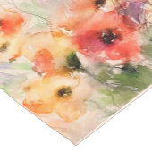 Herfst aquarel papavers korte tafelloper (Hoek)