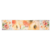 Herfst aquarel papavers korte tafelloper (Horizontaal)