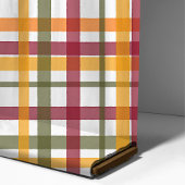 Herfst Aquarel Plaid Patroon Stof