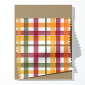 Herfst Aquarel Plaid Patroon Stof