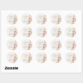 Herfst Aquarel Pompoen Bruiloft Borrel Bedankt Ronde Sticker (Vel)