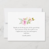 Herfst Aquarel Pompoen Bruiloft Dank Je Kaart (Achterkant)