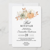 Herfst Aquarel Pompoenen & Bloemen Kaart (Voorkant)