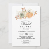 Herfst Aquarel Pompoenen & Bloemen Kaart (Voorkant)