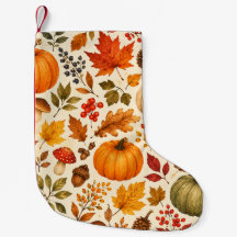 Herfst Aquarel Pompoenen, Herfstbladeren & Bos