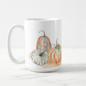 Herfst Aquarel Pompoenen Koffiemok (Links)