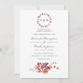 Herfst - Aquarel Trouw Uitnodiging (Voorkant)