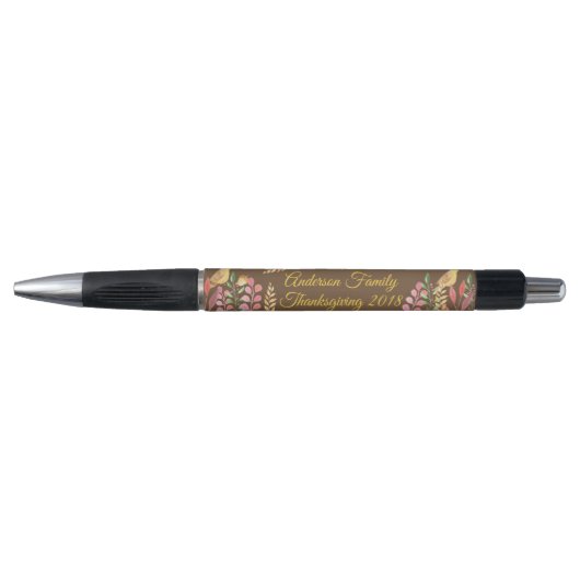 Herfst Aquarellen Gepersonaliseerd Pen (Voorkant)