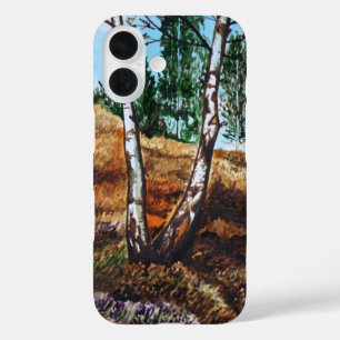 Herfst aquarelschildering iPhone 16 hoesje
