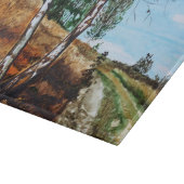 Herfst aquarelschildering snijplank (Hoek)