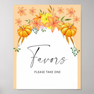 Herfst Arch - bruidsgunsten neem er alsjeblieft ee Poster