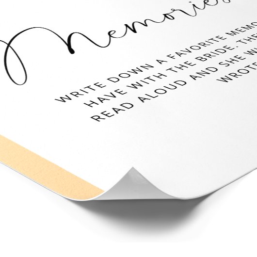 Herfst Arch - Herinneringen met de bruid Poster (Hoek)