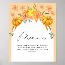 Herfst Arch - Herinneringen met de bruid Poster