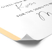 Herfst Arch - hoeveel kisses vrijgezellenfeest spe Poster (Hoek)