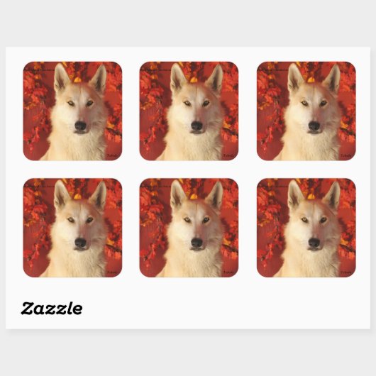 Herfst Arctic Wolf Stickers (Vel)
