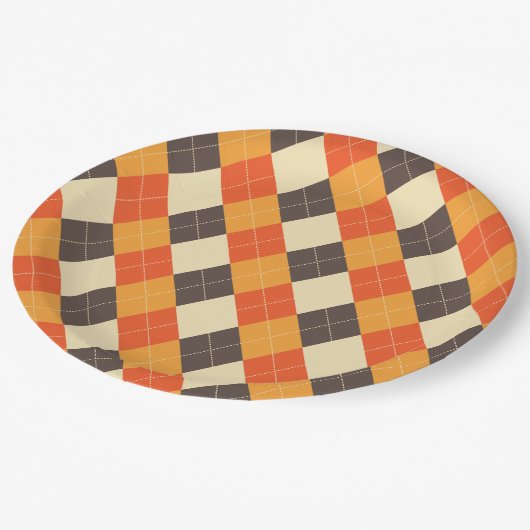Herfst Argyle Papier Bord (Gekanteld)
