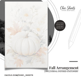 Herfst Arrangement Shabby Chic Design Briefpapier