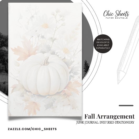 Herfst Arrangement Shabby Chic Design Briefpapier