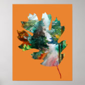 Herfst Art, Autumn Leaf Poster (Voorkant)