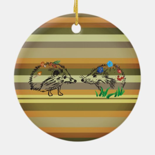 Herfst Art Hedégels Love Ornament (Achterkant)