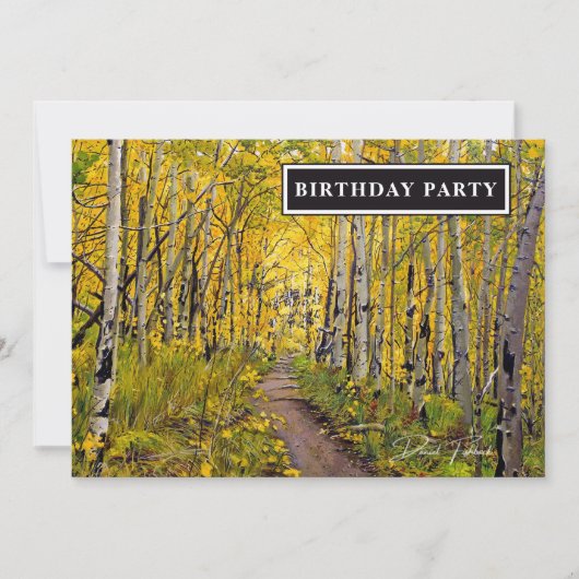 Herfst Aspen-boombos (Voorkant)