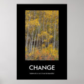 Herfst Aspen Grove CHANGE Inspiration Poster (Voorkant)