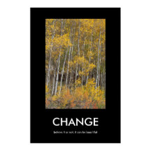 Herfst Aspen Grove CHANGE Inspiration Poster