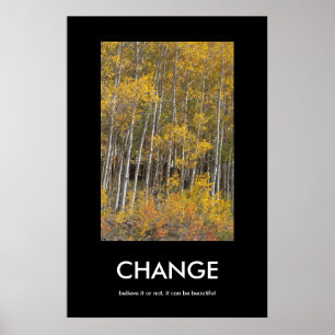 Herfst Aspen Grove CHANGE Inspiration Poster