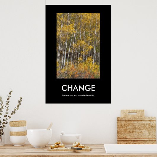 Herfst Aspen Grove CHANGE Inspiration Poster (Keuken)