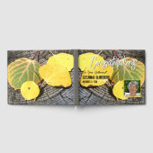 Herfst Aspen Leaves & Custom Photo Special Event Gastenboek (Volledig)