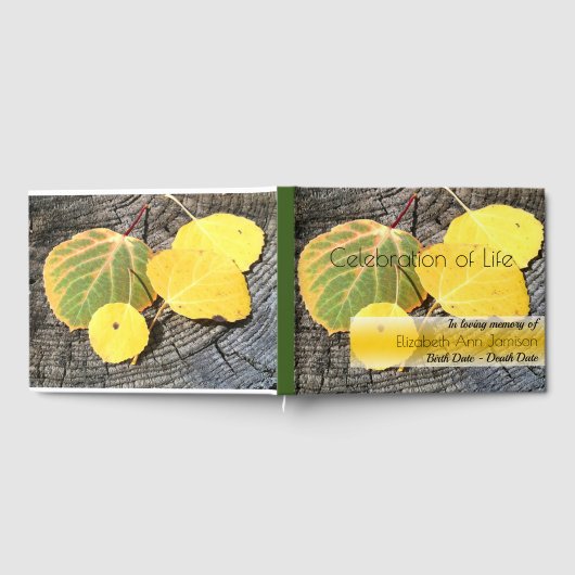 Herfst Aspen verlaat herdenking Gastenboek (Volledig)