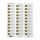 Herfst Aspenbomenbos Etiket (Full Sheet)