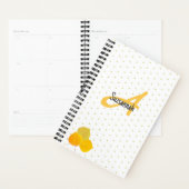 Herfst Aspens Bladeren & Monogram Polka Dot Patroo Planner (Display)