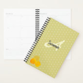 Herfst Aspens Bladeren & Monogram Polka Dot Patroo Planner (Display)