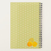 Herfst Aspens Bladeren & Monogram Polka Dot Patroo Planner (Achterkant)