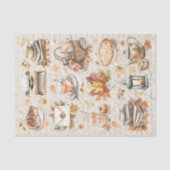 Herfst Autumn Antiek esthetische ontkoppeling Tissuepapier (Voorkant)