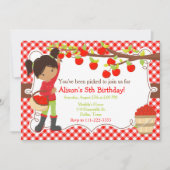 Herfst Autumn Apple die Afrikaans-Amerikaans schop Kaart (Voorkant)