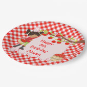 Herfst Autumn Apple die Afrikaans-Amerikaans schop Papieren Bordje (Gekanteld)