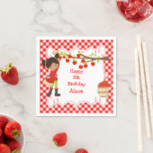 Herfst Autumn Apple die Afrikaans-Amerikaans schop Servet (Insitu)