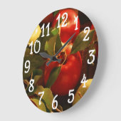 Herfst Autumn Apples Design Kitchen Wall Clock Grote Klok (Hoek)