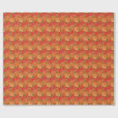 Herfst Autumn Aspen Leaves Pattern Cadeaupapier (Vlak)