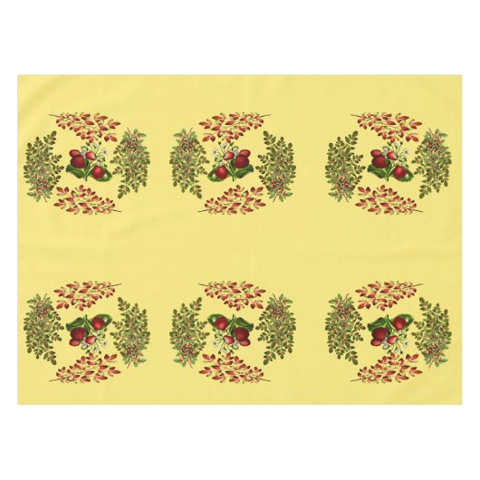 Herfst Autumn Berry Foliage Tafelkleed (Voorkant (Horizontaal))