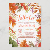 Herfst Autumn Bridal Shower Kaart (Voorkant / Achterkant)