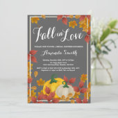 Herfst Autumn Bridal Shower-uitnodiging Kaart (Staand voorkant)