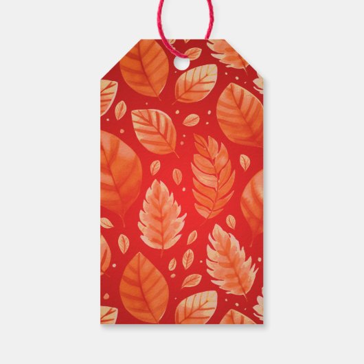 Herfst Autumn Candided Apple Party Cadeaulabel (Achterkant)