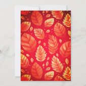 Herfst Autumn Candided Apple Party Kaart (Achterkant)