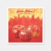 Herfst Autumn Candided Apple Party Servet (Voorkant)